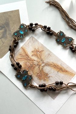 Bohemian Ethnic Woven Butterfly Rope Belt - Versatile High-Quality Accessory for 90s and Y2K Fashion