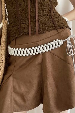 Bohemian Woven Beaded Belt for Women - Ethnic Style Decorative Waist Rope for Dresses, Summer Accessory