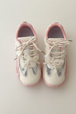 Breathable Bow Ballet Style Training Shoes for Women - Thick-Soled Versatile Summer Sneakers 2025