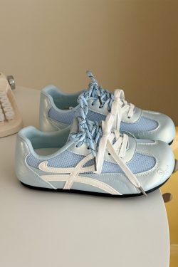 Breathable Single-Layer Mesh Training Shoes for Women - 2025 Summer Casual Thick-Soled Sports Shoes