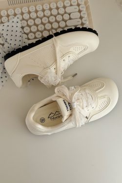 Breathable Thick-Soled White Training Shoes for Women - 2025 Summer Versatile Sneakers for Students, Stylish Comfort Footwear