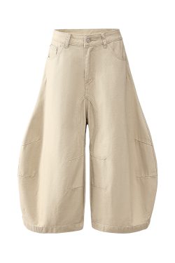 Casual Loose Machete Pants - Trendy Three-Quarter Shorts for Summer 2025 - American Style Fashion