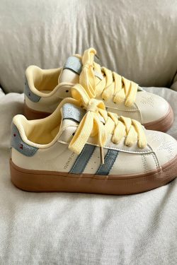 Casual Platform Sneakers for Women - Thick-Soled White Loafers, Versatile Niche Design, 2025 Trendy Footwear