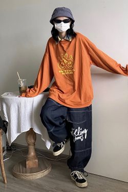 Checkered Polo Collar Loose Fit Sweatshirt - Casual Couple Splicing Fake Two-Piece Style, Y2K Fashion, Streetwear Vibe
