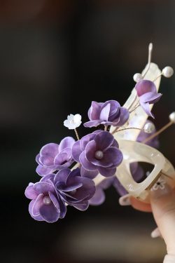 Chinese-Style Hair Clip for Women, High-End Shark Clip, Hanfu Accessory, Vintage National Wind Design, Elegant Back of Head Hairpiece