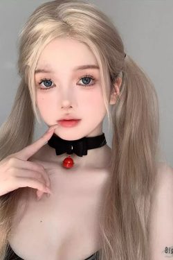 Choker Necklace with Bow and Bell, Cute Sexy Women's Collar Accessory, Fashionable Neck Chain for Trendy Looks