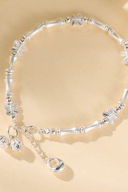 Classy 925 Sterling Silver Bracelet for Women with Lotus Pod Charm | Rising Prosperity Design