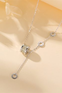 Classy 925 Sterling Silver Small Waist Necklace for Women, Lightweight Luxury High-End Sweater Chain, Trendy Minimalist Jewelry