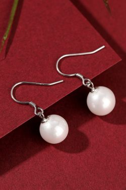 Classy S925 Sterling Silver Pearl Tassel Drop Earrings for Women, Elegant Fashion Jewelry, Chic Statement Accessory