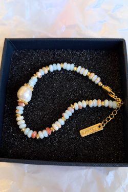Colorful Natural Jade Bead Necklace for Women - Light Luxury High-End Pearl Collarbone Chain, Trendy Accessory for Modern Style