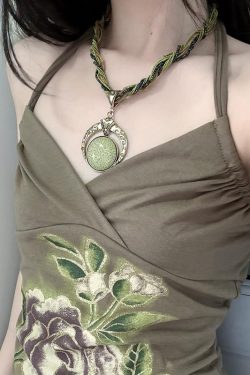 Colorful Summer Vintage Round Pendant Necklace for Women, Bohemian Multi-Layer Winding Chain, Ethnic Style Choker for Festival Fashion