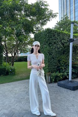 Cool Feeling Air Layer Sweatpants with Elastic Waist - Comfortable Lazy Style Pants for Relaxed Wear