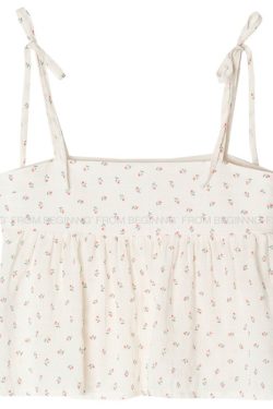 Cute Cherry Pattern Camisole with Strap Design - Fitted Corset Style, Korean Fashion Inspired, Perfect for Y2K and Casual Outfits