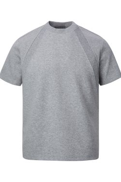 Deconstructed American Heavyweight Boxy Short-Sleeve T-Shirt for Men and Women - Wrinkle-Resistant Solid Color Clean Fit Top
