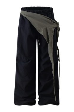 Detachable Belt Cargo Pants for Women - Trendy Pleated Loose Wide-Leg Workwear Style, Casual American-Style Fashion