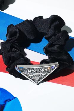 Diamond-Studded Inverted Triangle Hair Tie for Women - Trendy French Style Hair Band, High-End 2025 Hair Accessory