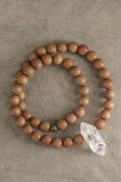 Double Circle Sandalwood Bracelet for Women and Men, Personalized Retro Trendy Fidget Bracelet, Unique Non-Fish Design