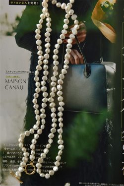 Elegant Freshwater Pearl Sweater Chain Necklace with Delicate Baroque Beads - Extended Length Fashion Accessory