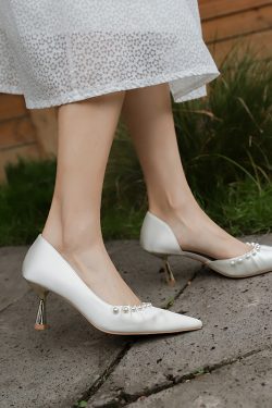 Elegant High Heel Wedding Shoes for Brides & Bridesmaids, Comfortable Design for Main Dress, 2025 Style, Daily Wear