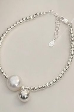 Elegant Round Bead Bracelet for Women - Light Luxury Minimalist Design, 2025 New Style, Trendy High-End Accessory