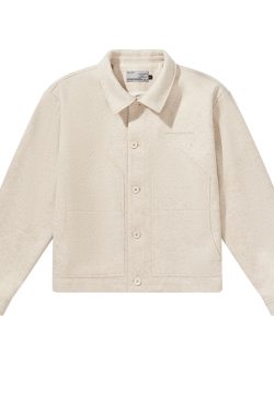 Embroidered Multi-Pocket Woolen Workwear Shirt Jacket - Clean Fit, Casual Style, Perfect for Everyday Wear