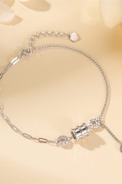 Exquisite S925 Pure Silver Small Waist Bracelet Brooch for Women - Classy High-End Jewelry Accessory
