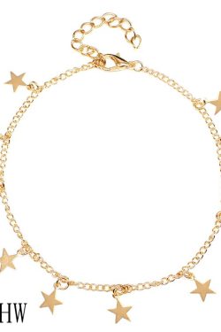 Exquisite Star Pendant Tassel Ankle Chain - Versatile Women's Street Style Jewelry, Perfect for Photography and Boutique Gifts