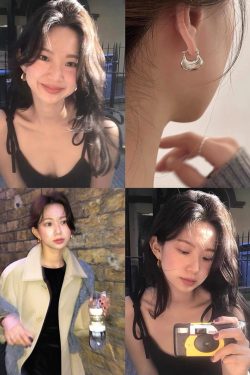 Fan-Shaped Metal Ear Clips - Korean Style, Minimalist Versatile Earrings for a High-End Niche Look
