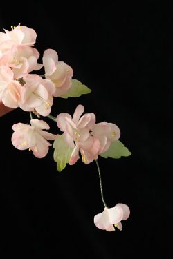 Floral Hairpin Headpiece for Hanfu Costume, Pastel Silk Flowers, Ethereal Tang Style Hair Ornament for Girls, Ancient Style Updo Accessory