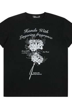 Floral Print Short Sleeve T-Shirt for Women - Summer Breathable Loose Fit Top in Trendy American Style