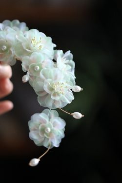 Flower Fairy Hanfu Hair Accessories - Tang Style Headdress Clips for Women, Elegant Ancient Chinese Qipao Inspired Design