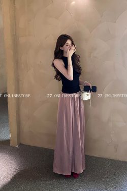 French Gentle Style Two-Piece Dress Set for Women - Elegant Youthful Sweet Look, 2024 Fashion Trend