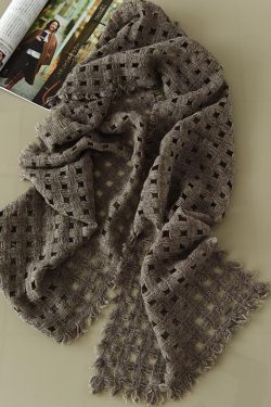 French-Style Cashmere Blend Hollow Woven Scarf - Versatile Casual Neck Warmer for Effortless Chic Style