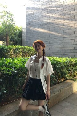 French-Style High-Waisted Slimming A-Line Skirt for Women - Petite Floral Puff Skirt for Spring and Autumn Fashion