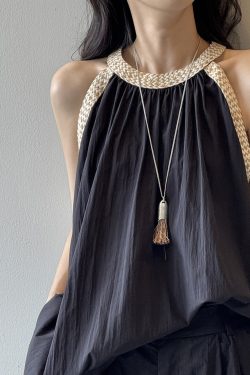 French-Style Round Neck Pleated Sleeveless Top and Shorts Set for Women - Casual Summer 2025 Two-Piece Outfit