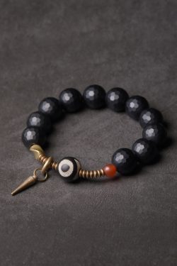 Frosted Agate Bead Bracelet for Women and Men - Simple Retro Versatile Hand Accessory - Trendy Jewelry for Any Occasion