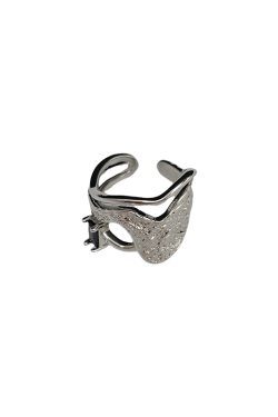 Geometric Hollow Open Ring for Women, Minimalist Light Luxury Design, Versatile High-End Accessory
