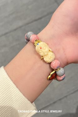 High-End Glass Bead Bracelet for Women, Bodhi Sandalwood Hand Accessory, Perfect Gift for Best Friend's Birthday, Boho Style