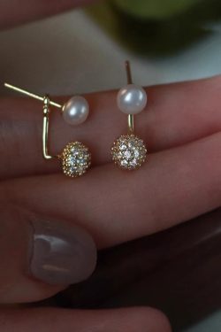 High-End Light Luxury Pearl Stud Earrings for Women - Elegant Designer Jewelry, Perfect for Special Occasions and Everyday Wear