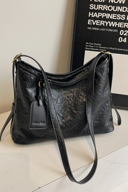 High-End Retro Melard Crossbody Bag for Women - Versatile Large Capacity Shoulder Tote for Autumn 2025