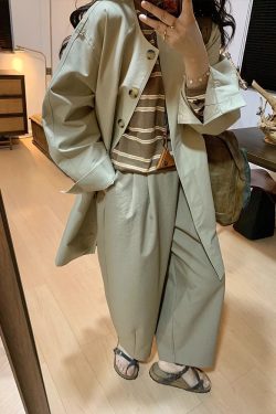 High-Waisted Japanese-Style Balloon Pants for Women - Casual Wide-Leg Design, Petite Fit, Spring/Summer 2025 Collection