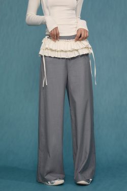High-Waisted Loose Wide-Leg Pants for Women - Casual Spring Autumn Trousers, 2024 Lazy Style, Trendy Chic Fashion
