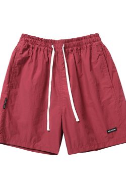 Japanese-Style Candy Color City Boy Summer Loose Casual Quick-Dry Five-Point Beach Shorts for Men and Women