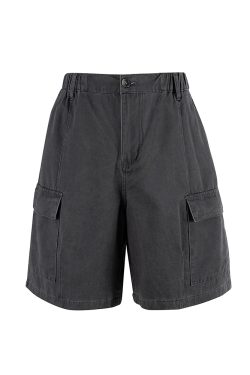 Japanese-style Cargo Shorts for Men and Women - Functional Loose Straight Five-Point Shorts with Large Pockets for Summer High Street Fashion