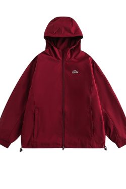 Japanese-Style Hooded Waterproof Jacket for Men & Women, Retro Loose-Fit Outdoor Coat for Spring & Autumn City Style