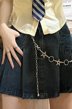 Japanese Sweet Style Pudding Bear Decorative Chain Skirt Hanging Waist Chain - Trendy and Cool Fashion Accessory