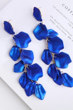 Klein Blue Long Tassel Earrings - 2024 High-End Light Luxury Performance Accessories for Elegant Style