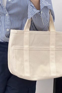 Korean Fashion Multifunctional Canvas Mommy Bag - Stylish Mother & Baby Shoulder Crossbody Stroller Bag for Everyday Use