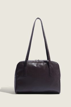 Korean Retro Commuter Shoulder Tote Bag - Versatile Large Capacity Underarm Bag for Autumn 2025