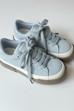 Korean Retro Thick-Soled Sneakers for Women - 2025 Spring Casual White Shoes, Versatile Y2K Style Footwear